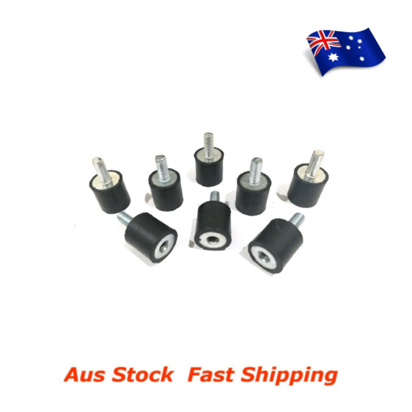 M4 Rubber Anti Vibration Rubber Bobbin Mount 10x10mm Male Female MF