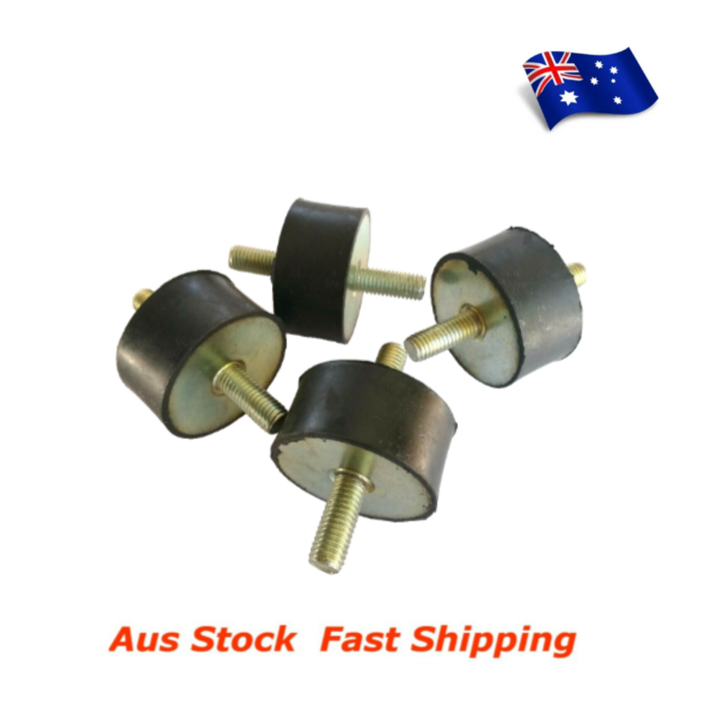 M10 Rubber Anti Vibration Rubber Bobbin Mounts 50x30mm Male Male MM