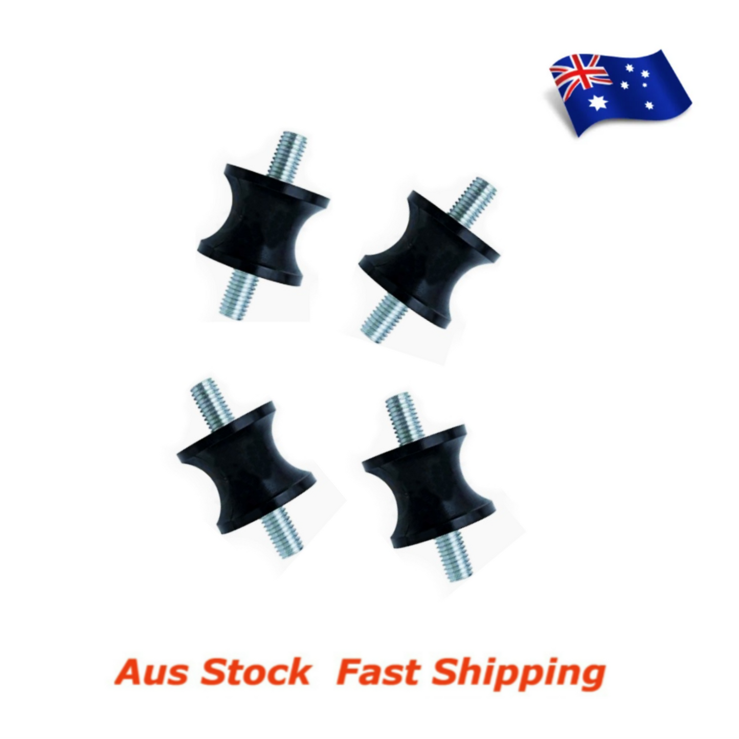 M4 Waisted Vibration Rubber Bobbin Mount 12x10mm Male Male MM