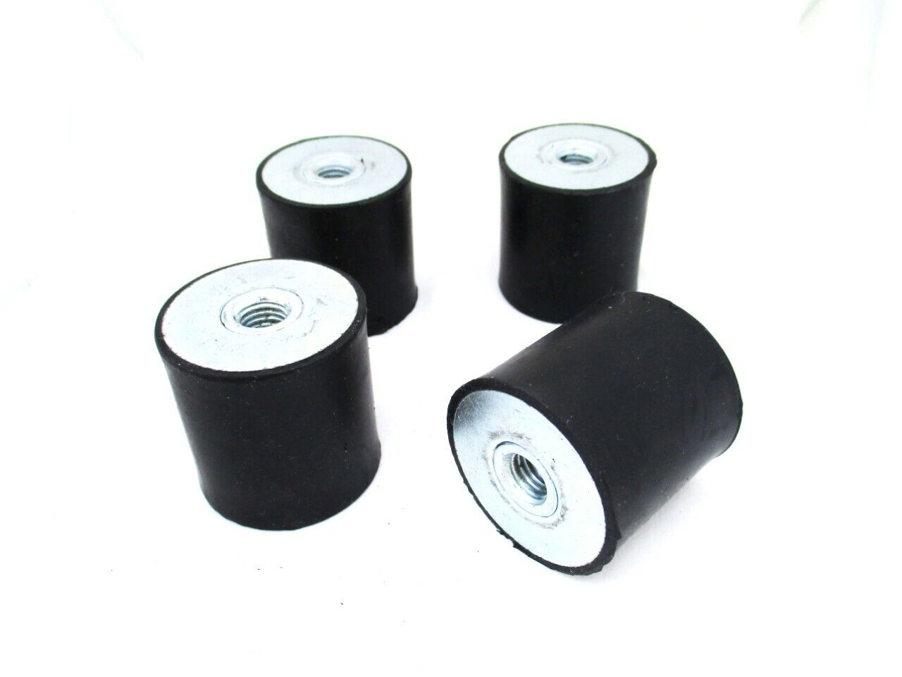 M6 Rubber Anti Vibration Rubber Bobbin Mount Female Female FF 4pc