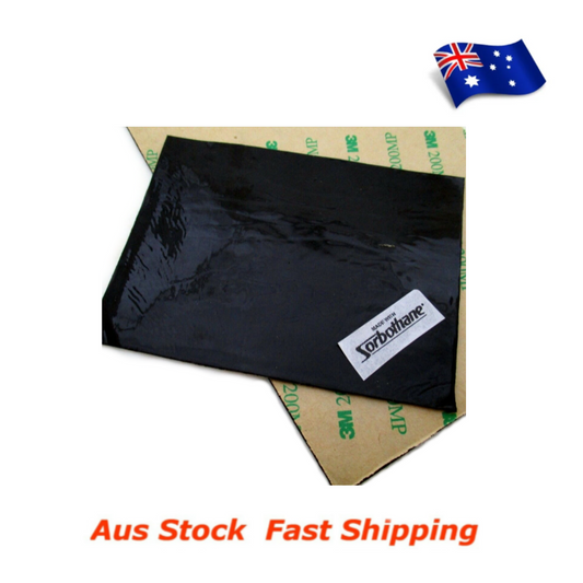 Sorbothane Isolation Sheet Pad Film 1mm 150x100mm With Adhesive