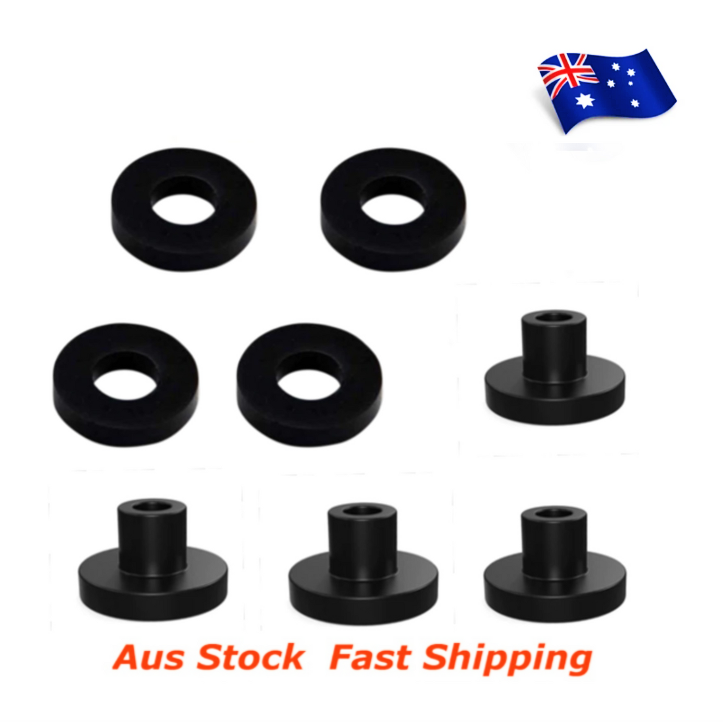 Sorbothane Isolator Vibration Bushings 25mm 1 Inch Diam 30 Durometer